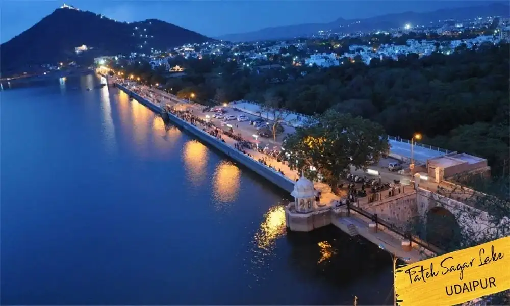 Fateh Sagar Lake: Tranquil Waters and Scenic Views Fateh Sagar Lake: Tranquil Waters and Scenic Views