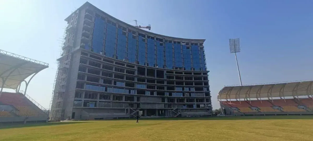 World Class Cricket Stadium with a Five Star Radison Blu Hotel