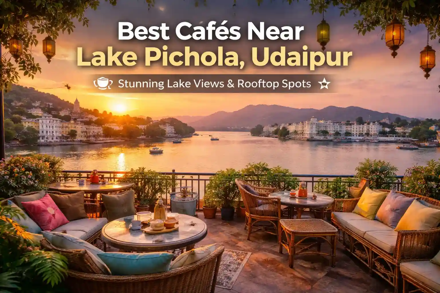 Best Cafés Near Lake Pichola, Udaipur (Lake View, Rooftop & Sunset Spots)